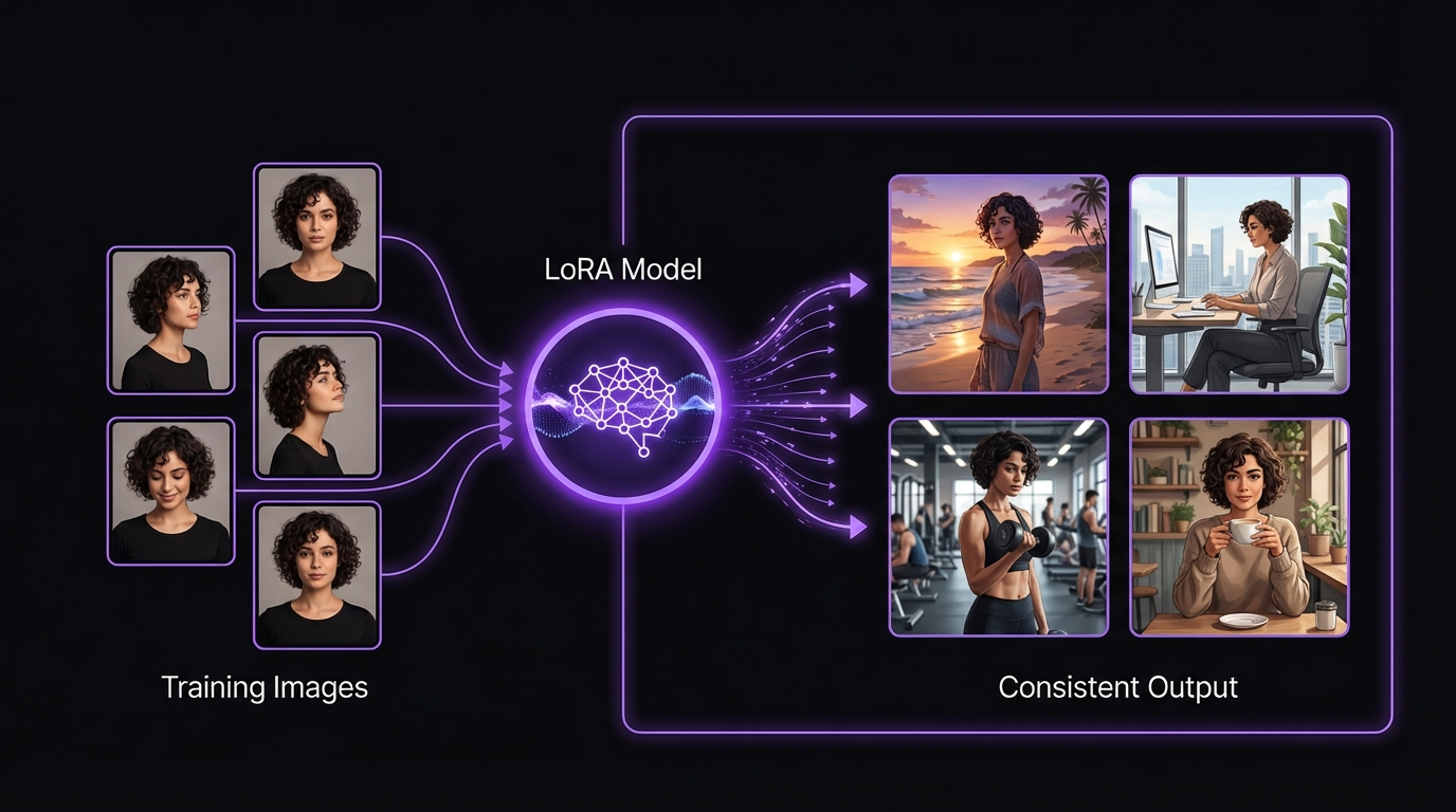 AI 캐릭터 일관성을 위한 LoRA 학습 과정